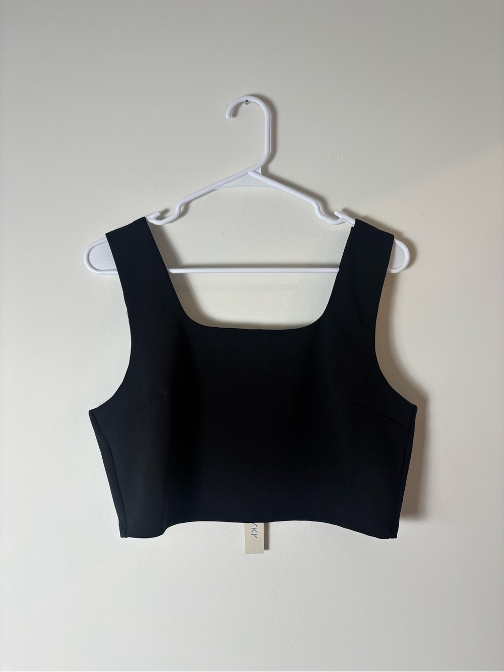 She + Sky Black Square Crop Tank